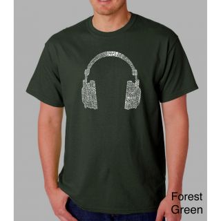 Los Angeles Pop Art Mens Headphones Short sleeve T shirt
