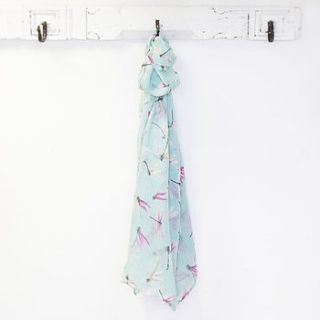 dragonfly print scarf by bloom boutique
