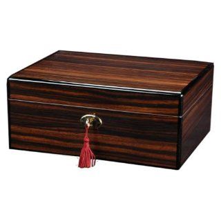 Shop Daniel Marshall 65 Size Humidor with lock and divider   Macassar Ebony   (11' x 8 ' x 4 ') at the  Home Dcor Store