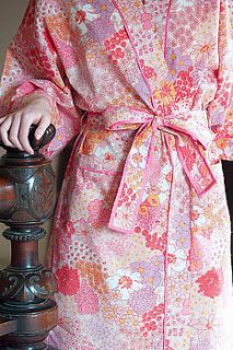 kimono dressing gown bloom prints by caro london