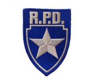 Resident Evil R.p.d. Silver Star Blue Logo Shield Patch Clothing