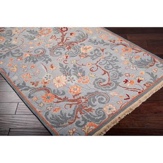 Hand knotted Multicolored Bristol New Zealand Wool Accent Rug (2 X 3)