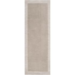 Hand tufted Angelohome Gray Madison Square Wool Rug (26 X 8)