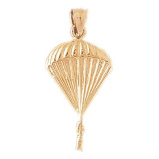 CleverEve's 14K Gold Pendant Hot Air Balloons, Skydiving 1.8   Gram(s) CleverEve Jewelry
