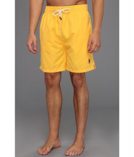 U.S. Polo Assn 7 Classic Solid Small Pony Mens Swimwear (Yellow)