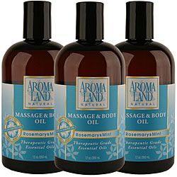 Aromaland Rosemary And Mint 12 ounce Body Oils (pack Of 3)
