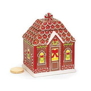Adorable Gingerbread House Cookie Jar For Christmas/Holiday Decor Kitchen & Dining