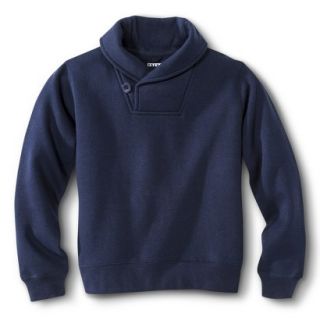 French Toast Boys School Uniform Shawl Collar Pullover Sweater   Navy 10