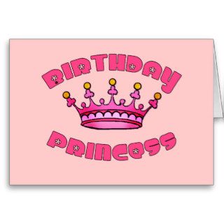 Birthday Princess with Crown Card