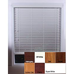 Customized 34.625 inch Real Wood Window Blinds