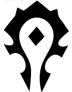 World of Warcraft Black Horde Logo 7" Decal Sticker Video Games