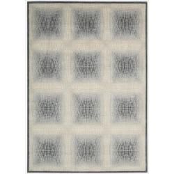 Nourison Utopia Ivory Square Abstract Rug (79 X 1010)