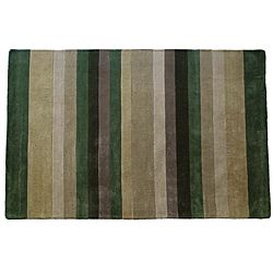 Jovi Home Tailored Transitional Multi Striped Hand tufted Rug (4 X 6)