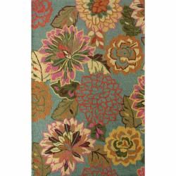 Nuloom Handmade Bold Floral Wool Rug (5 X 76)
