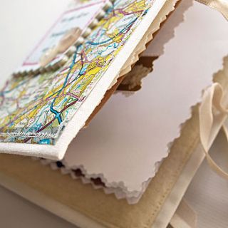 personalised map journal by nellie and elsie