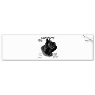 Scottish Terrier (black) History Design Bumper Sticker