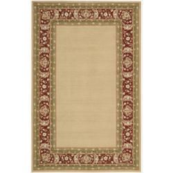 Nourison Hand hooked Red/gold Country style Heritage Rug (36 X 56)