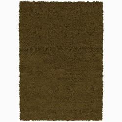 Handwoven Casual Mandara New Zealand Wool Shag Rug (2 X 3)