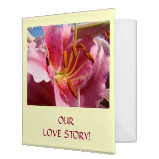 OUR LOVE STORY Binder Memories Book Lily gifts