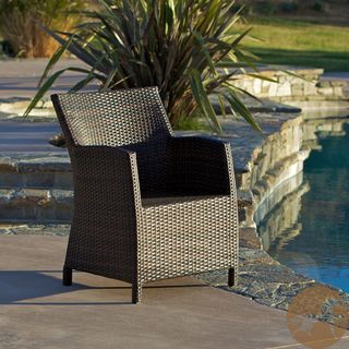 Christopher Knight Home Dawn Outdoor Multi brown Wicker/iron Chair (34.75 X 26 X 23.5)