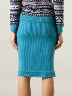 Sister By Sibling Fair Isle Knitted Skirt   Machine a
