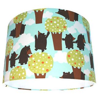 bear in the woods lampshade by love frankie