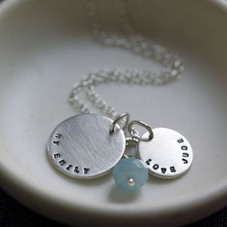 personalised ite necklace by bbel