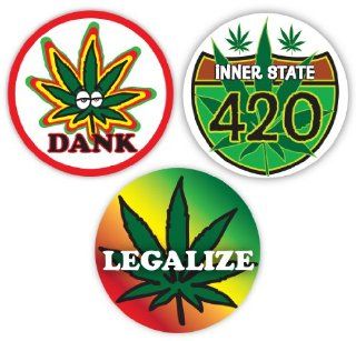 Unique rasta reggae Bob Marley Jerry Garcia Grateful Dead 420 Peace Sign Symbol Legalize Marijuana Reform 4 1/2" Sticker Assortment Toys & Games