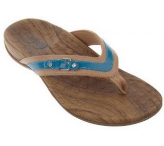 Orthaheel Lisa Orthotic Thong Sandals with Buckle Detail —