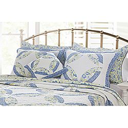 Greenland Home Fashions Francesca Quilted Pillow Shams (set Of 2) Multi Size Standard