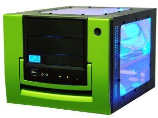 Aspire X Qpack Green Micro ATX Tower with Clear Sides, Front USB, FireWire & Audio Ports and 420 Watt Power Supply Computers & Accessories