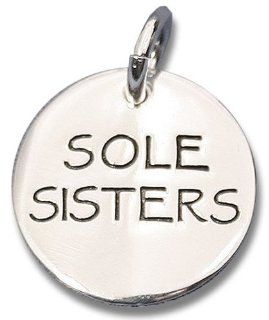 Sole Sisters Silver Charm, Lift Your Sole Jewelry