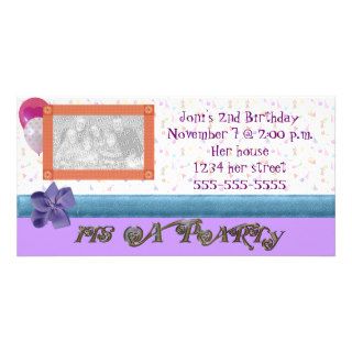 PHOTO BIRTHDAY PARTY INVITATION TEMPLATE PHOTO CARDS