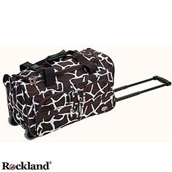 Rockland Deluxe Giraffe 22 inch Carry On Rolling Upright Duffel Bag