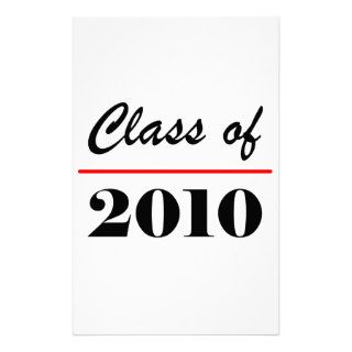 Class Of 2010 Gifts (Classy) Personalized Stationery
