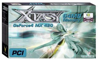 VisionTek Xtasy MX 420 PCI 64 MB VGA NVIDIA GeForce4 Graphics Card Electronics