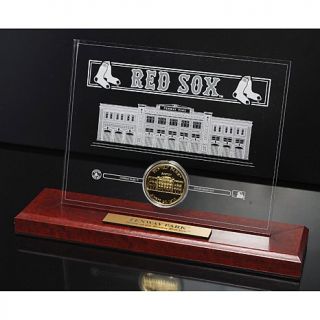 Boston Red Sox Fenway Park MLB Etched Acrylic and Commemorative Coin