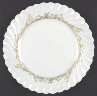 Haviland Ladore Dinner Plate, Fine China Dinnerware   France, Torse, Gold Flower