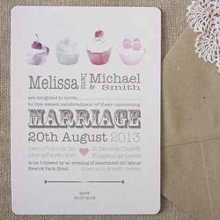 'love is sweet' wedding stationery by wedding in a teacup