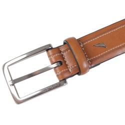 Nautica Men's Topstitched Feather Edge Genuine Leather Belt Nautica Men's Belts