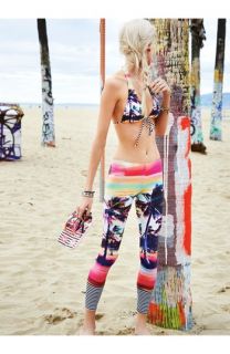 Roxy Sunset Stripes Bikini Top & Surf Leggings