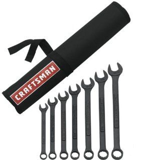 Craftsman 9 1628 7 Piece 12 Point Black Combination Wrench Set    
