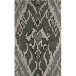 Handmade Marrakesh Grey New Zealand Wool Indoor Rug (4 X 6)