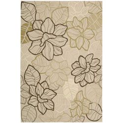 Nourison Casual Hand hooked Fantasy Beige Rug (19 X 29)