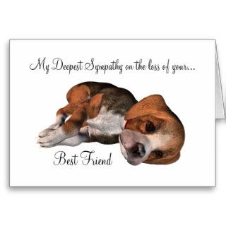 Sympathy on loss of pet Dog/with poem Card