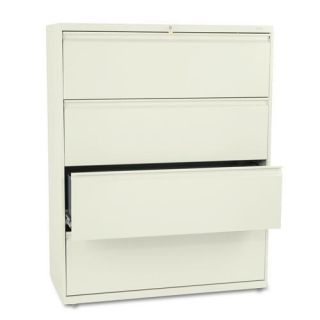 Hon 800 Series Ivory 42 inch wide Four drawer Lateral File Cabinet