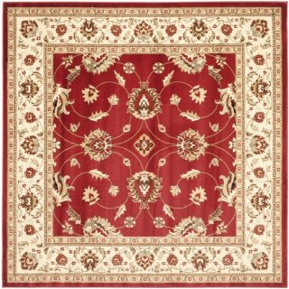 Lyndhurst Traditions Red/ Ivory Rug (67 Square)