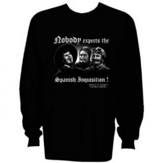 Monty Python Spanish Inquisition Men's Long Sleeve T shirt, Small Clothing