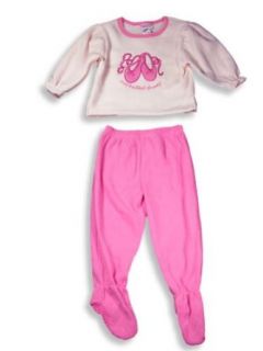Private Label   Toddler Girls 2 Piece Long Sleeved Pajamas, Pink 8186 4T Clothing
