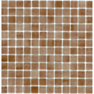 Elida Ceramica Recycled Moca Glass Mosaic Square Indoor/Outdoor Wall Tile (Common 12 in x 12 in; Actual 12.5 in x 12.5 in)